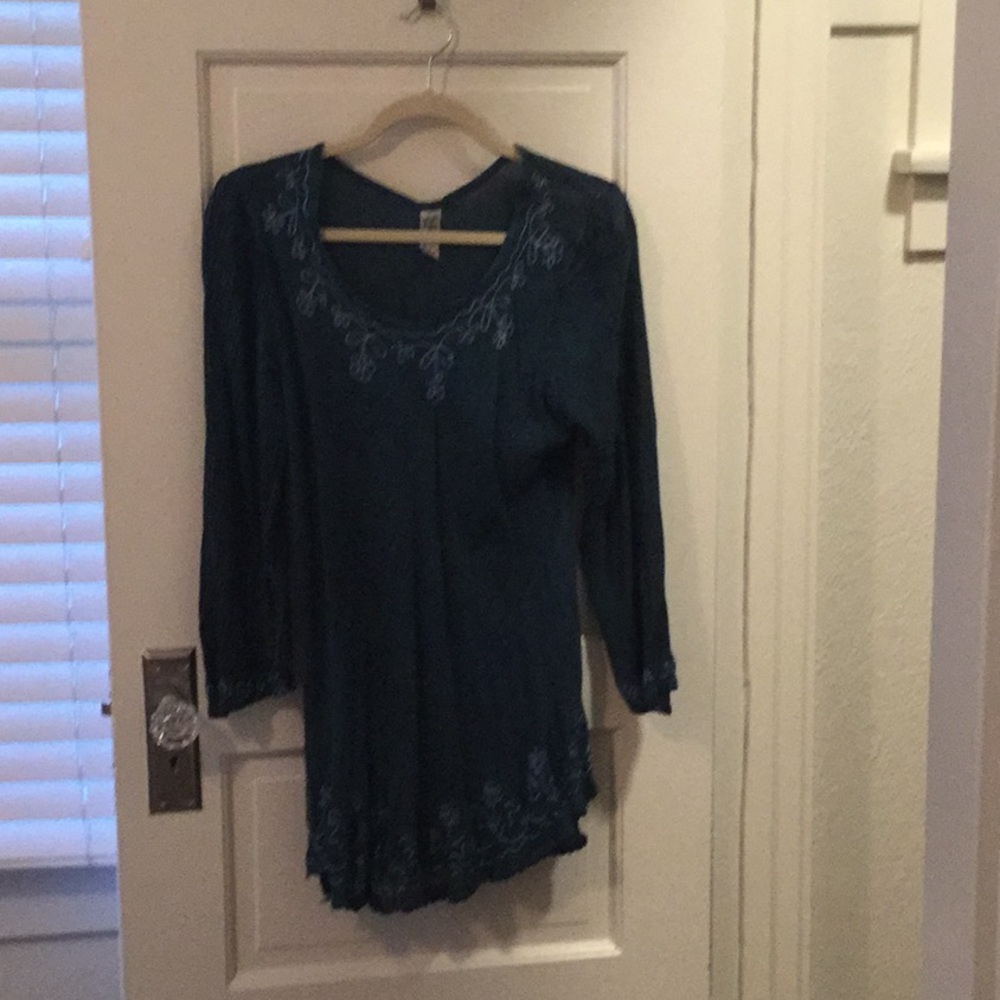 Soft blue top